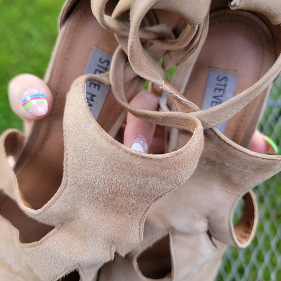 Steve Madden Sashy Wraparound Ankle Tie Sandal 8.5 - Picture 11 of 13